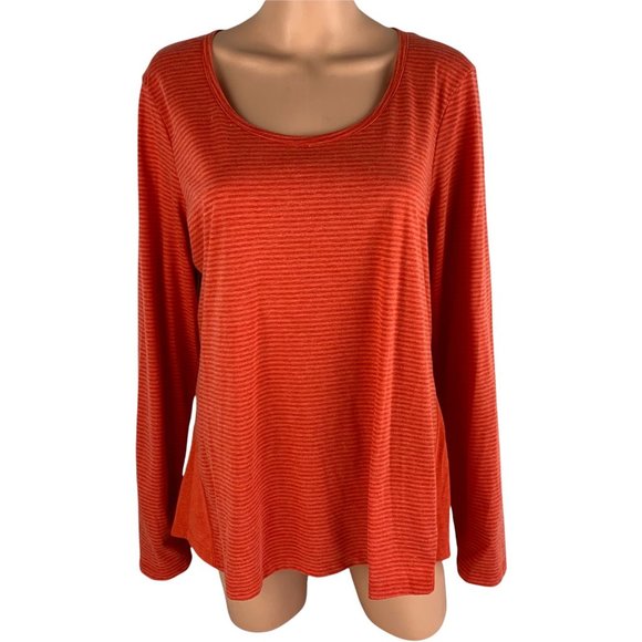 Orvis Tops - Orvis Womens Trout Bum Long Sleeve Pullover Shirt Size XL Orange